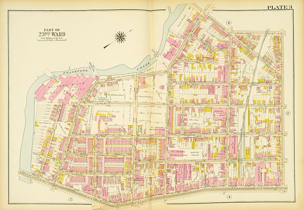 Atlas of the City of Philadelphia, 23rd & 41st Wards, Plate 3