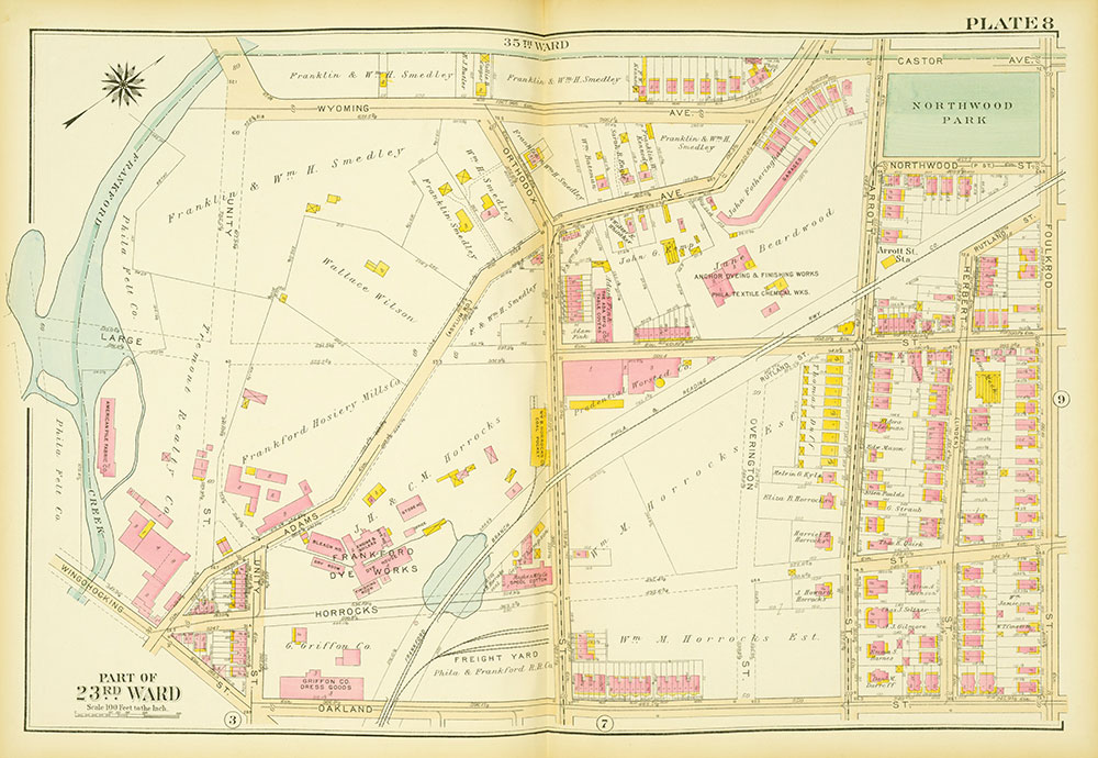 Atlas of the City of Philadelphia, 23rd & 41st Wards, Plate 8