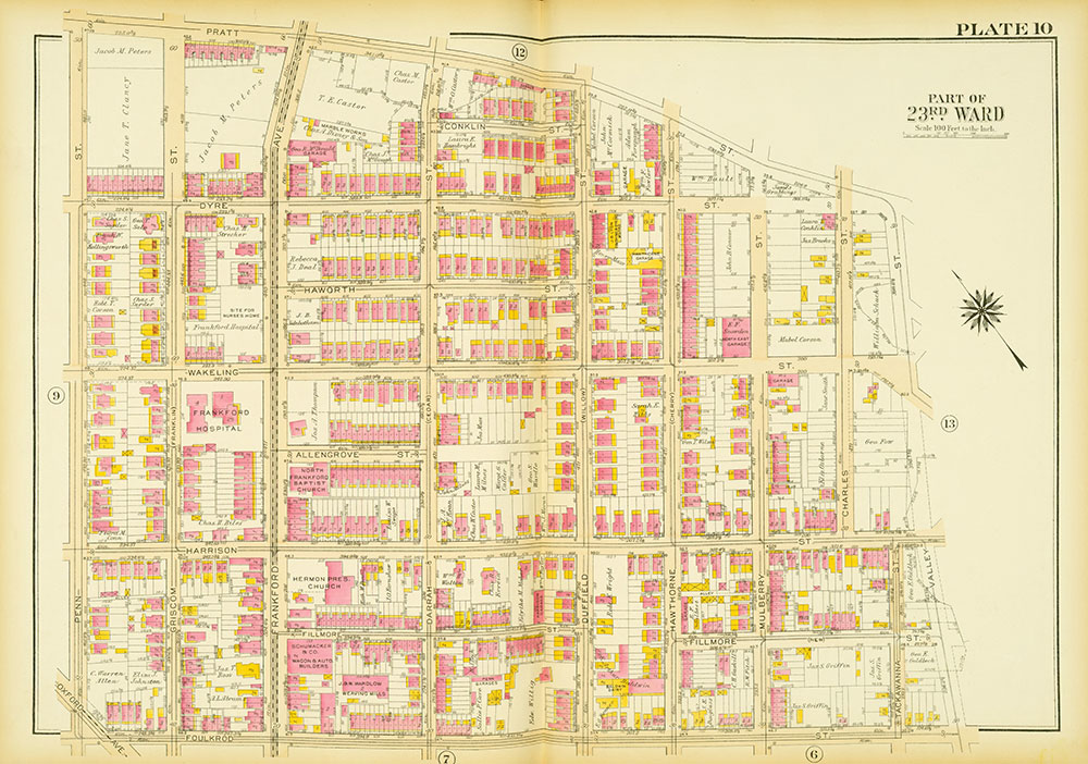 Atlas of the City of Philadelphia, 23rd & 41st Wards, Plate 10