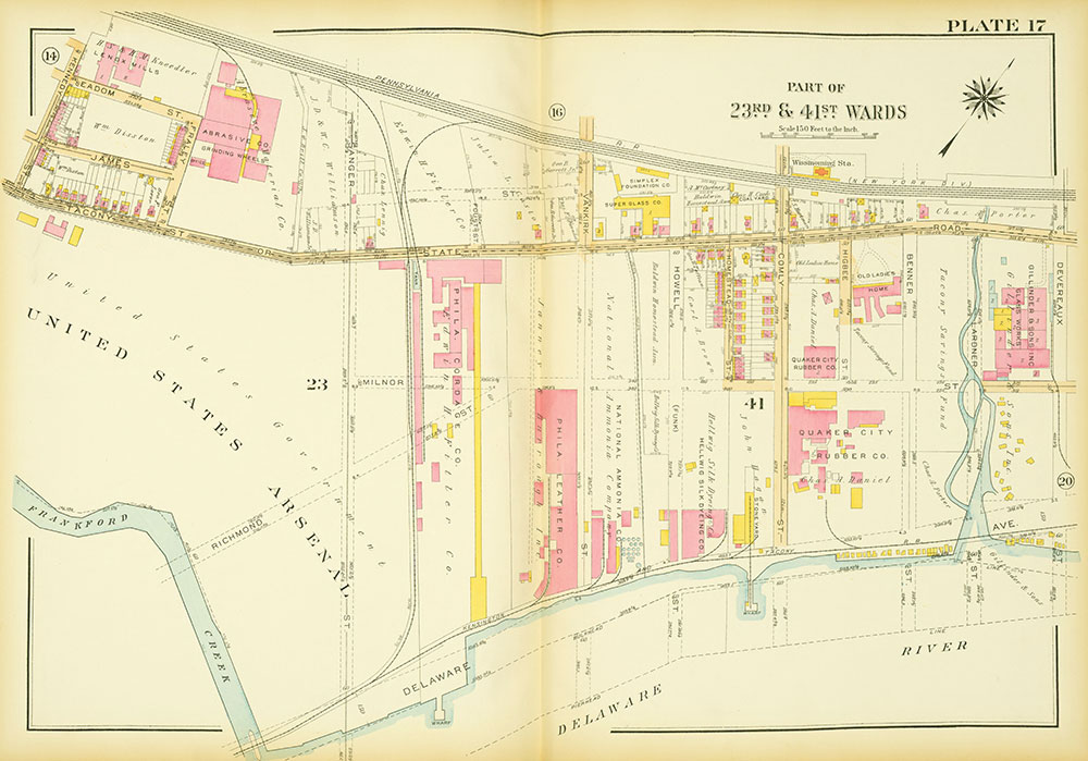 Atlas of the City of Philadelphia, 23rd & 41st Wards, Plate 17