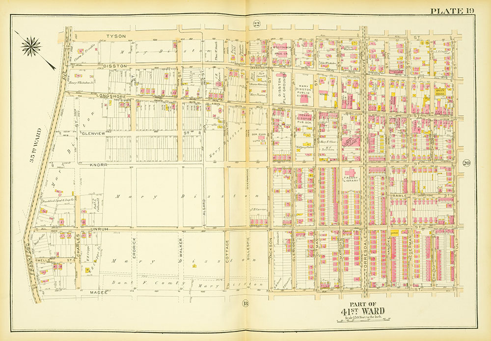 Atlas of the City of Philadelphia, 23rd & 41st Wards, Plate 19