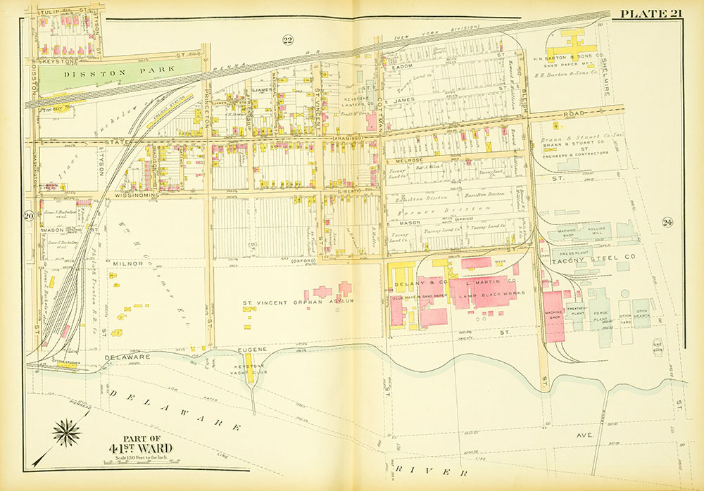 Atlas of the City of Philadelphia, 23rd & 41st Wards, Plate 21