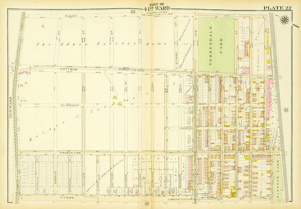 Atlas of the City of Philadelphia, 23rd & 41st Wards, Plate 22