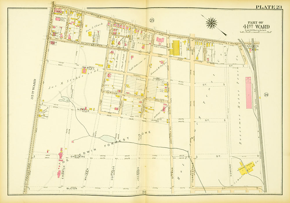 Atlas of the City of Philadelphia, 23rd & 41st Wards, Plate 23