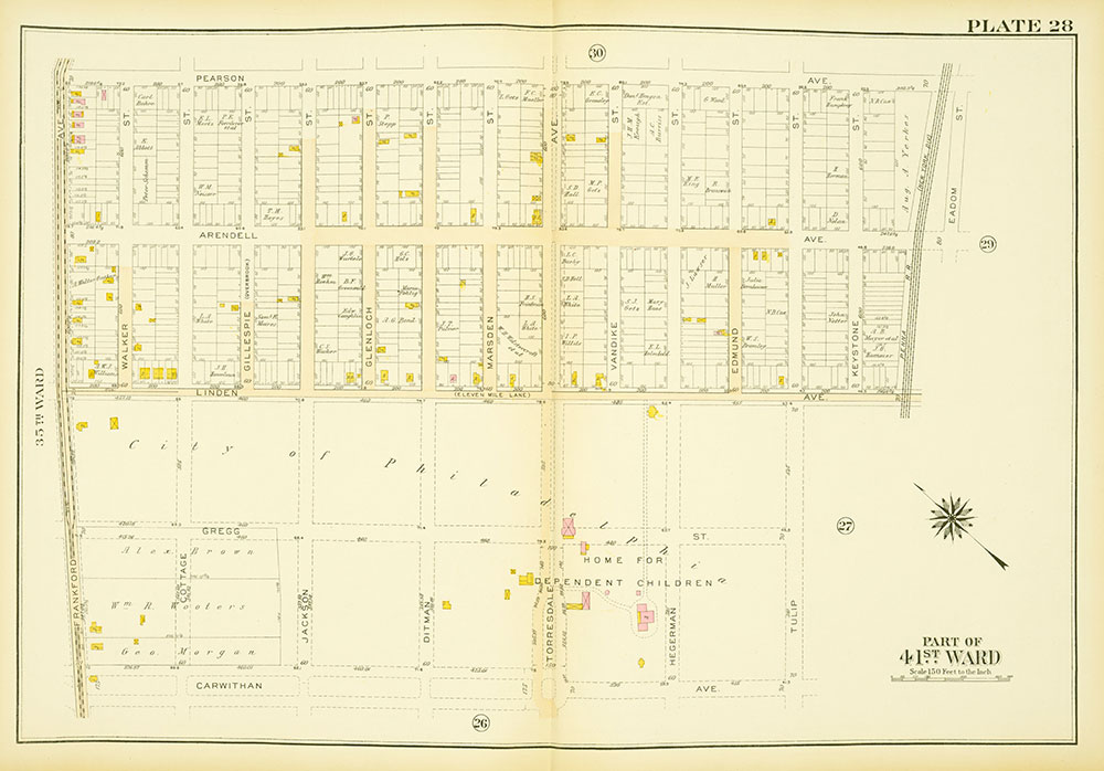 Atlas of the City of Philadelphia, 23rd & 41st Wards, Plate 28