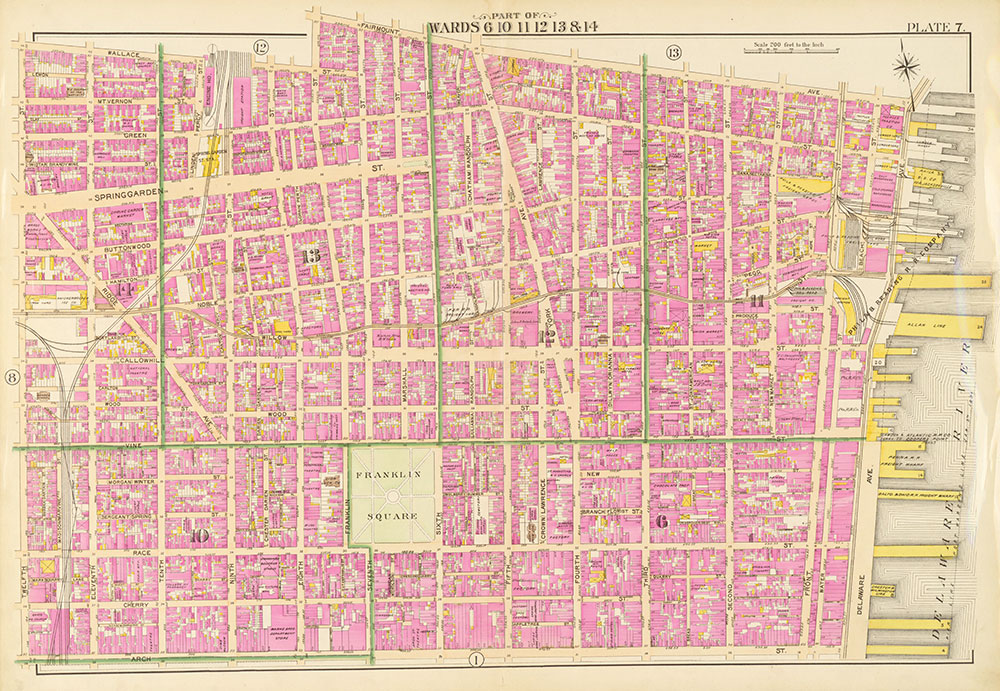 Atlas of the City of Philadelphia, Complete in One Volume, Plate 7