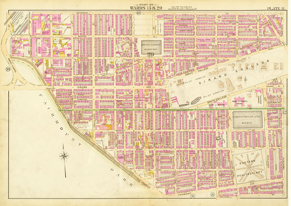 Atlas of the City of Philadelphia, Complete in One Volume, Plate 11