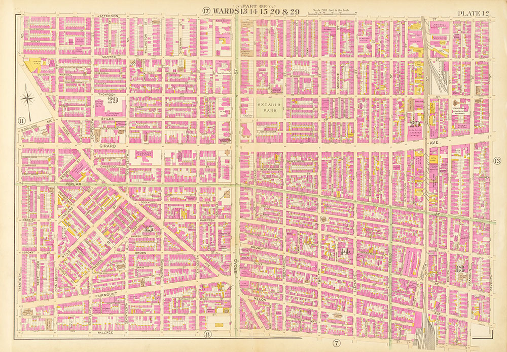 Atlas of the City of Philadelphia, Complete in One Volume, Plate 12