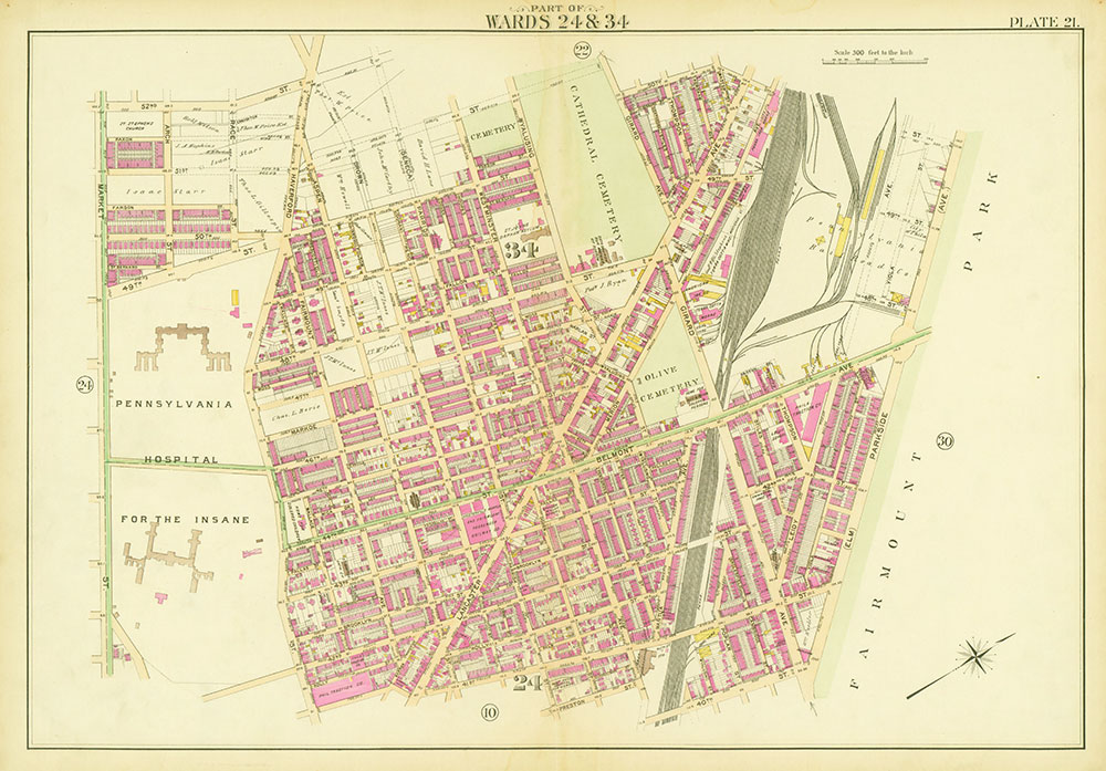 Atlas of the City of Philadelphia, Complete in One Volume, Plate 21