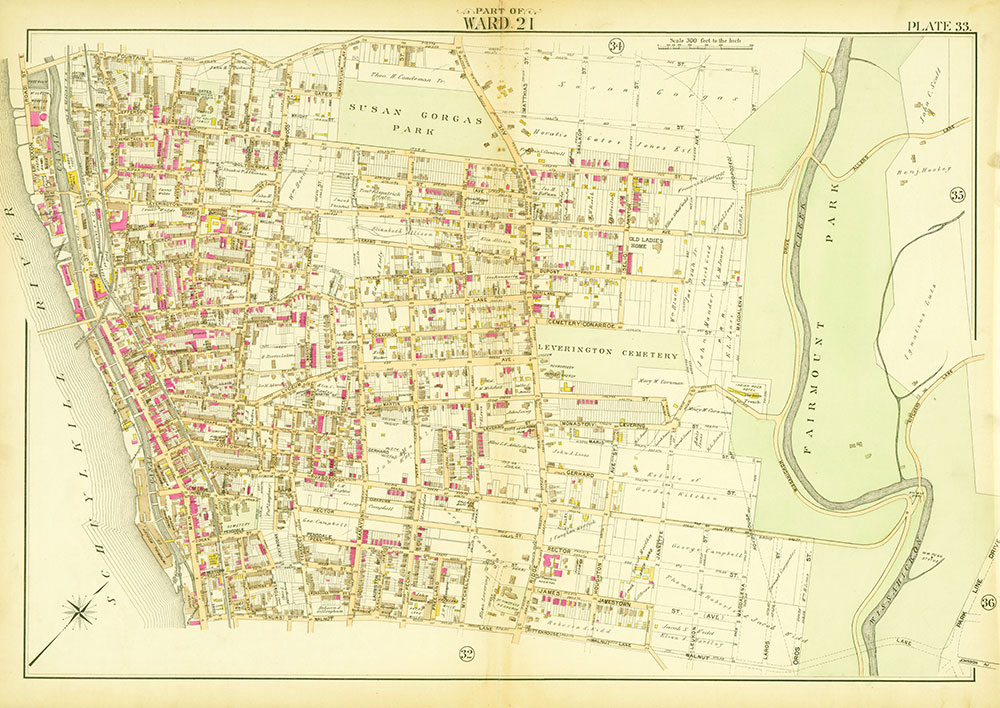 Atlas of the City of Philadelphia, Complete in One Volume, Plate 33