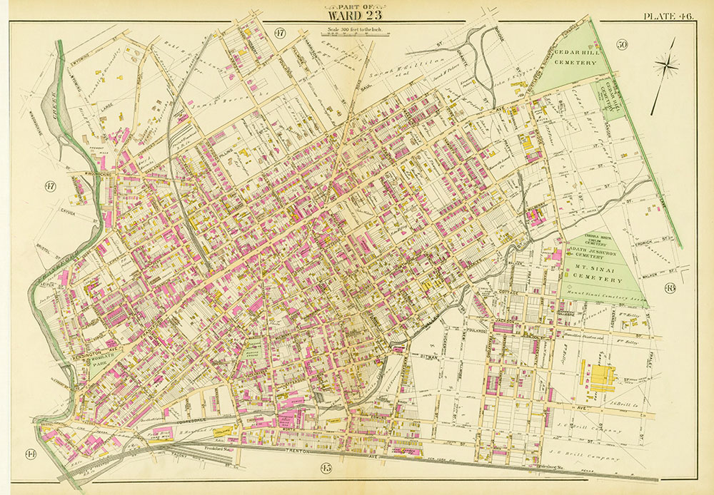 Atlas of the City of Philadelphia, Complete in One Volume, Plate 46