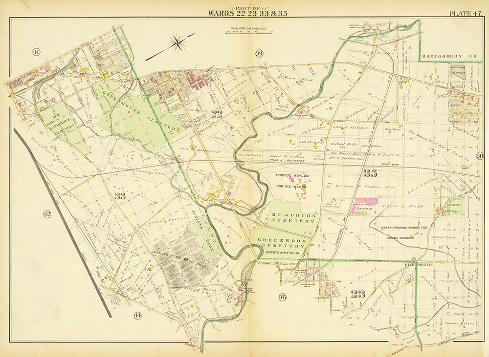 Atlas of the City of Philadelphia, Complete in One Volume, Plate 47