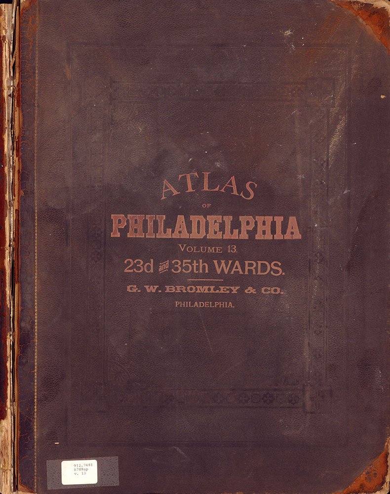 Atlas of the City of Philadelphia, 23rd & 35th Wards, Cover