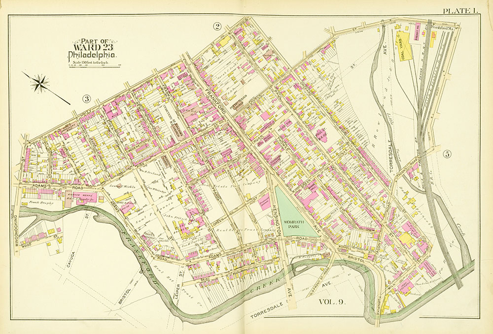 Atlas of the City of Philadelphia, 23rd & 35th Wards, Plate 1