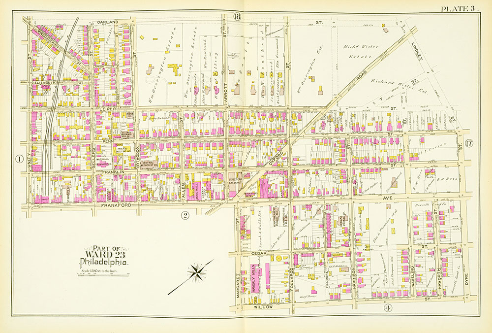 Atlas of the City of Philadelphia, 23rd & 35th Wards, Plate 3