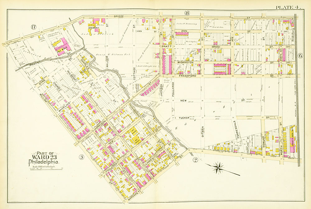Atlas of the City of Philadelphia, 23rd & 35th Wards, Plate 4