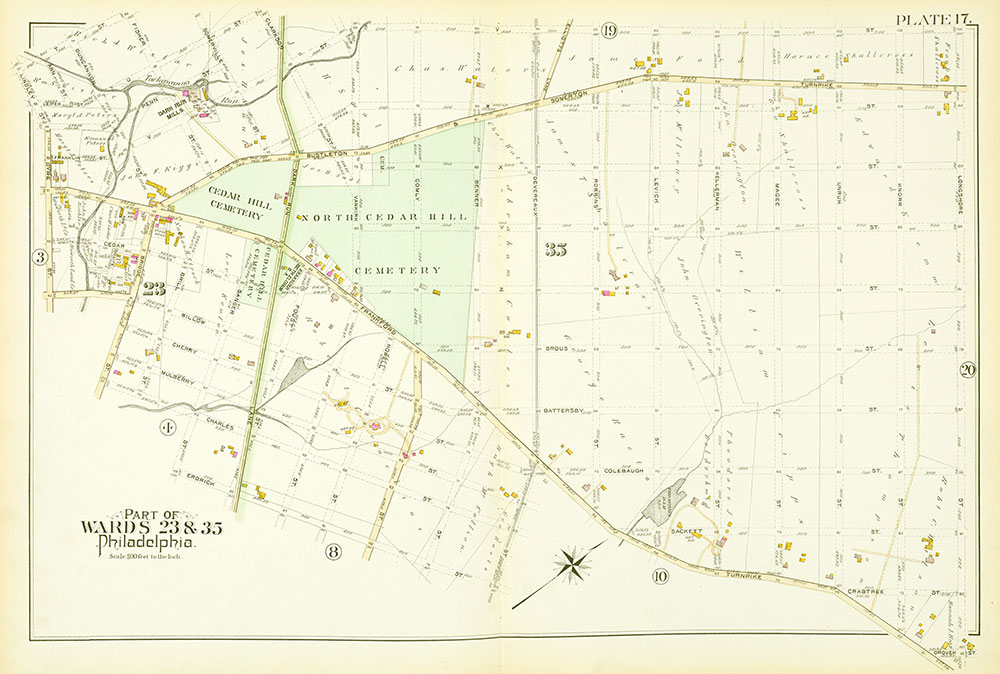 Atlas of the City of Philadelphia, 23rd & 35th Wards, Plate 17