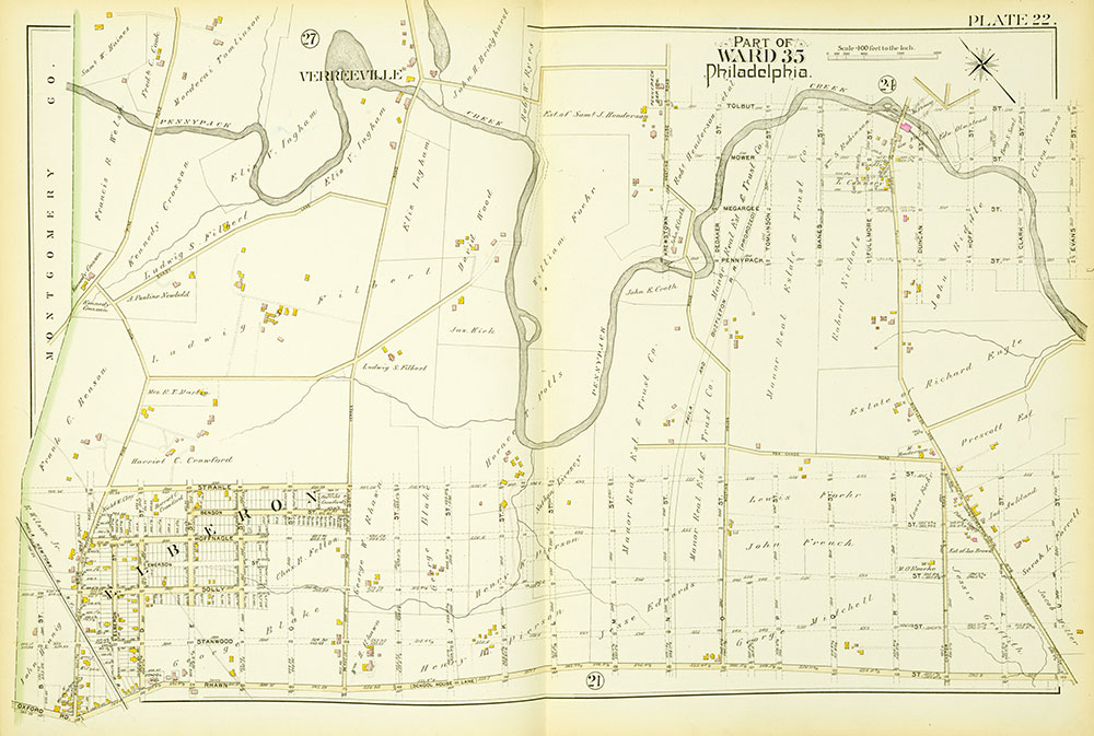 Atlas of the City of Philadelphia, 23rd & 35th Wards, Plate 22