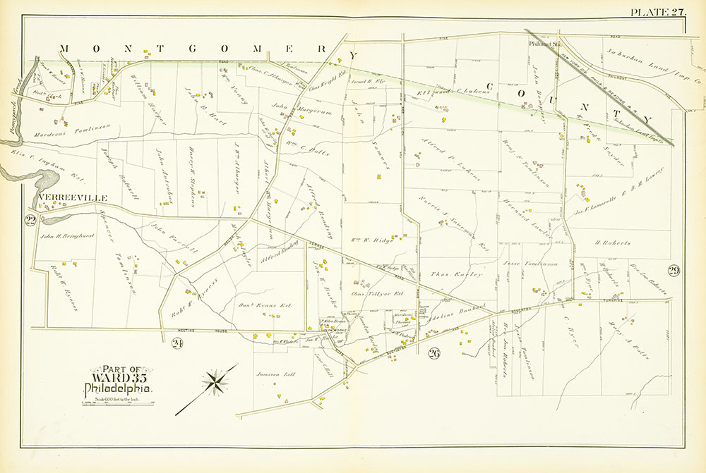 Atlas of the City of Philadelphia, 23rd & 35th Wards, Plate 27