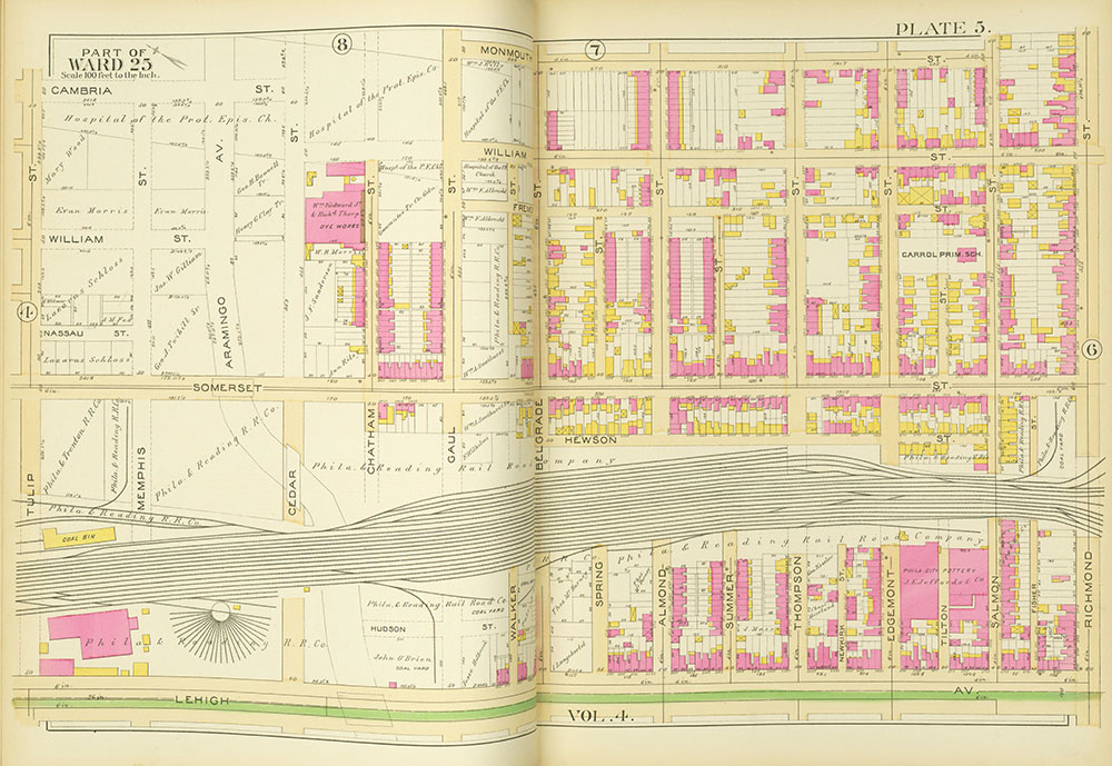 Atlas of the City of Philadelphia, Vol. 9, 25th & 33rd Wards, Plate 5