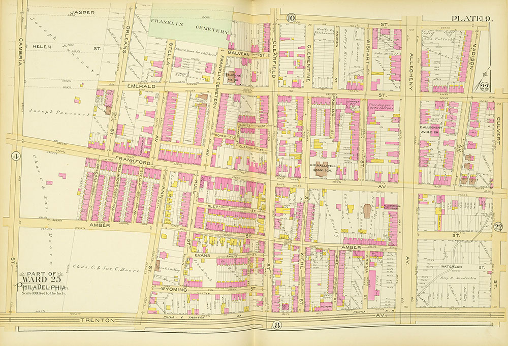 Atlas of the City of Philadelphia, Vol. 9, 25th & 33rd Wards, Plate 9