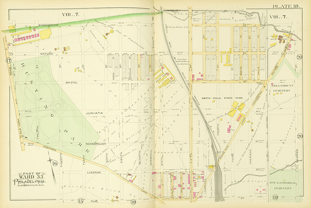 Atlas of the City of Philadelphia, Vol. 9, 25th & 33rd Wards, Plate 18