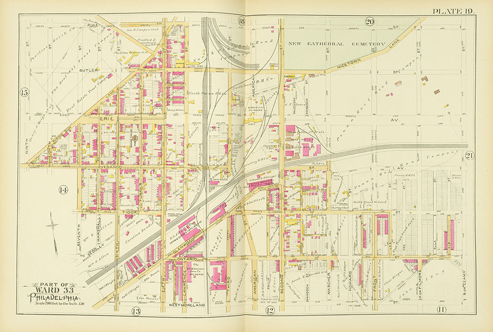 Atlas of the City of Philadelphia, Vol. 9, 25th & 33rd Wards, Plate 19