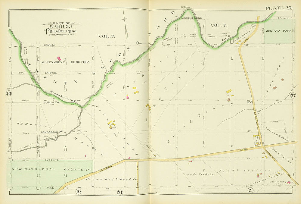 Atlas of the City of Philadelphia, Vol. 9, 25th & 33rd Wards, Plate 20