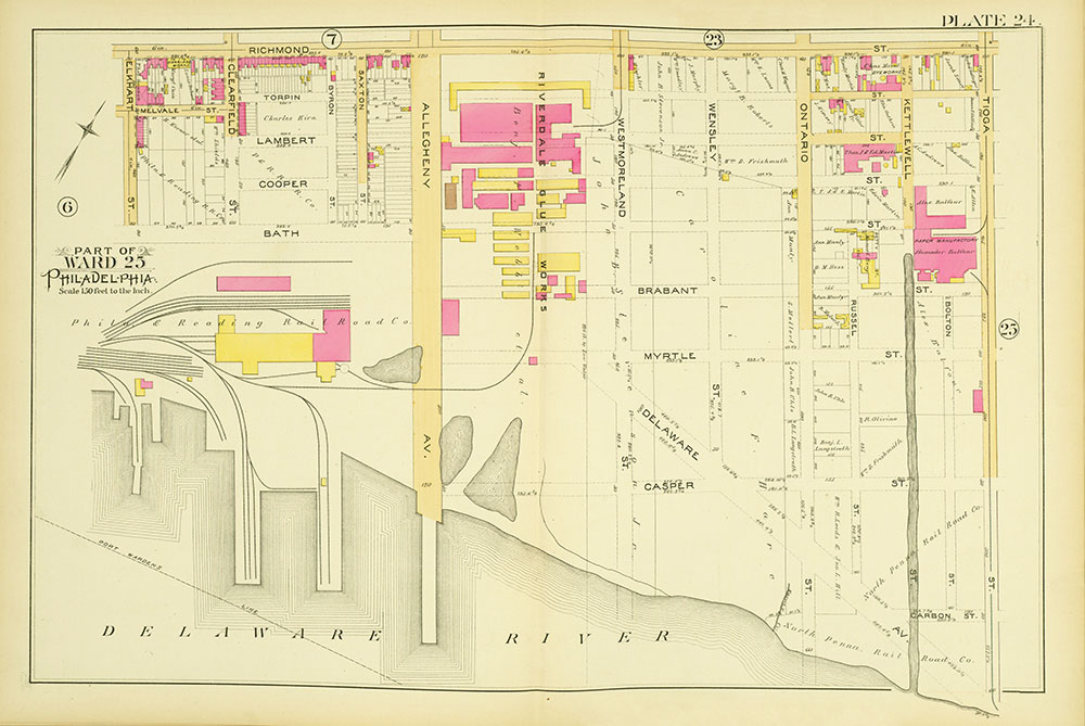Atlas of the City of Philadelphia, Vol. 9, 25th & 33rd Wards, Plate 24
