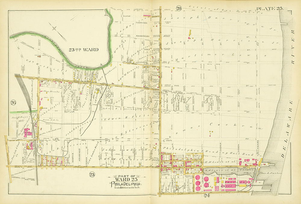 Atlas of the City of Philadelphia, Vol. 9, 25th & 33rd Wards, Plate 25