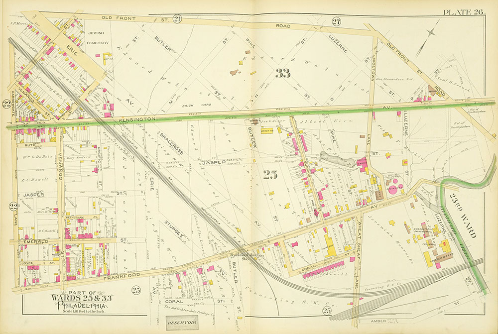 Atlas of the City of Philadelphia, Vol. 9, 25th & 33rd Wards, Plate 26