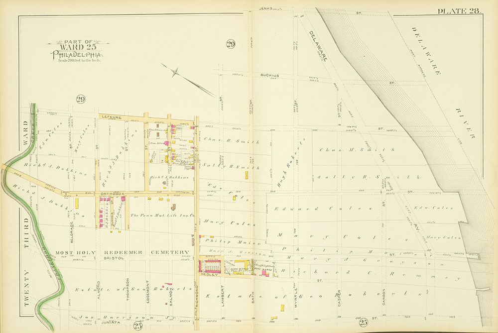 Atlas of the City of Philadelphia, Vol. 9, 25th & 33rd Wards, Plate 28