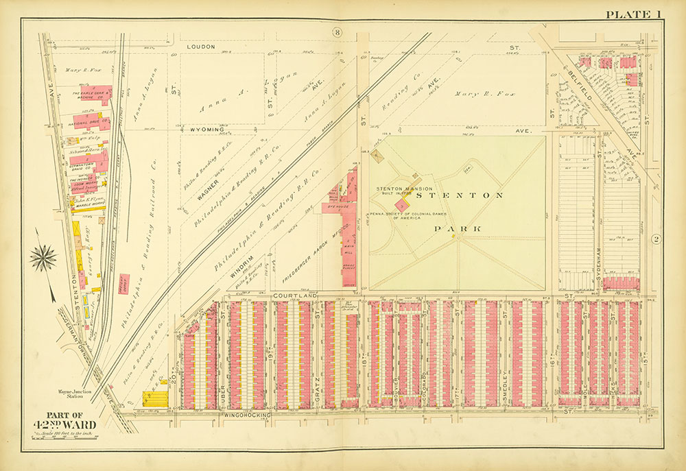 Atlas of the City of Philadelphia, 42nd Ward, Plate 1