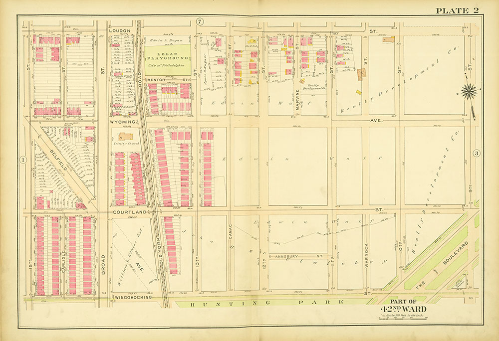 Atlas of the City of Philadelphia, 42nd Ward, Plate 2