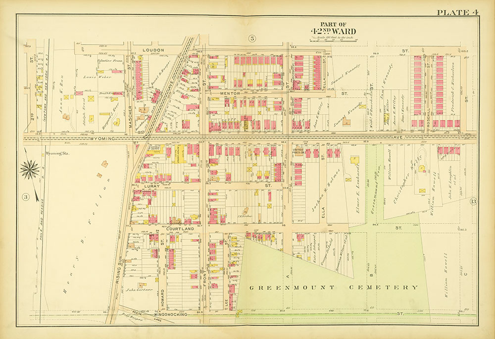 Atlas of the City of Philadelphia, 42nd Ward, Plate 4