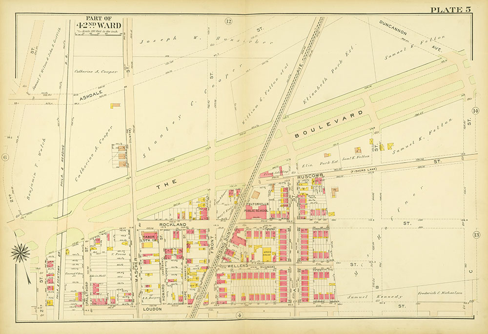 Atlas of the City of Philadelphia, 42nd Ward, Plate 5