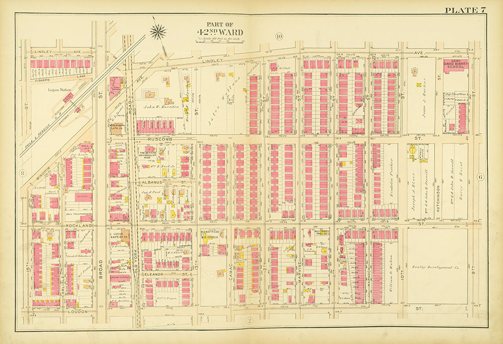 Atlas of the City of Philadelphia, 42nd Ward, Plate 7