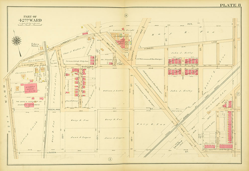 Atlas of the City of Philadelphia, 42nd Ward, Plate 8