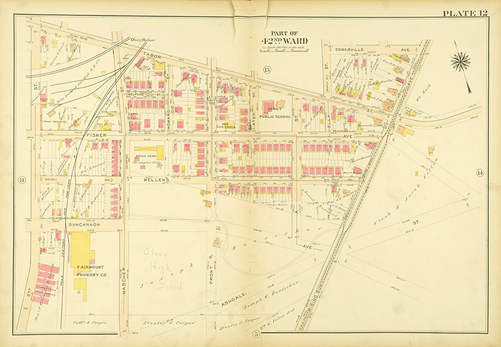Atlas of the City of Philadelphia, 42nd Ward, Plate 12