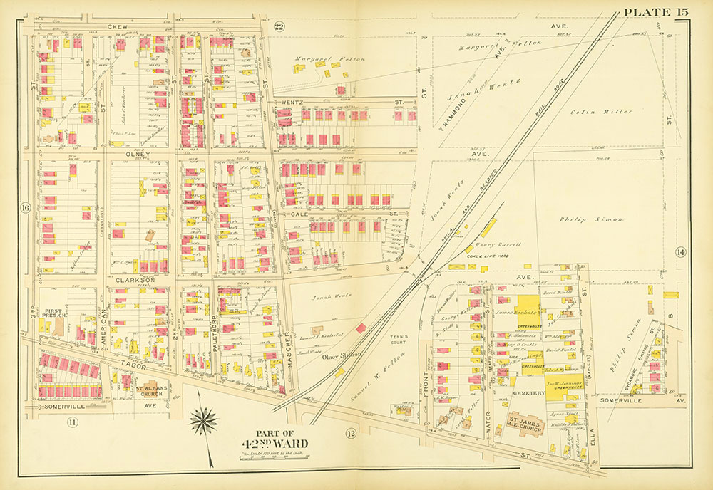 Atlas of the City of Philadelphia, 42nd Ward, Plate 15