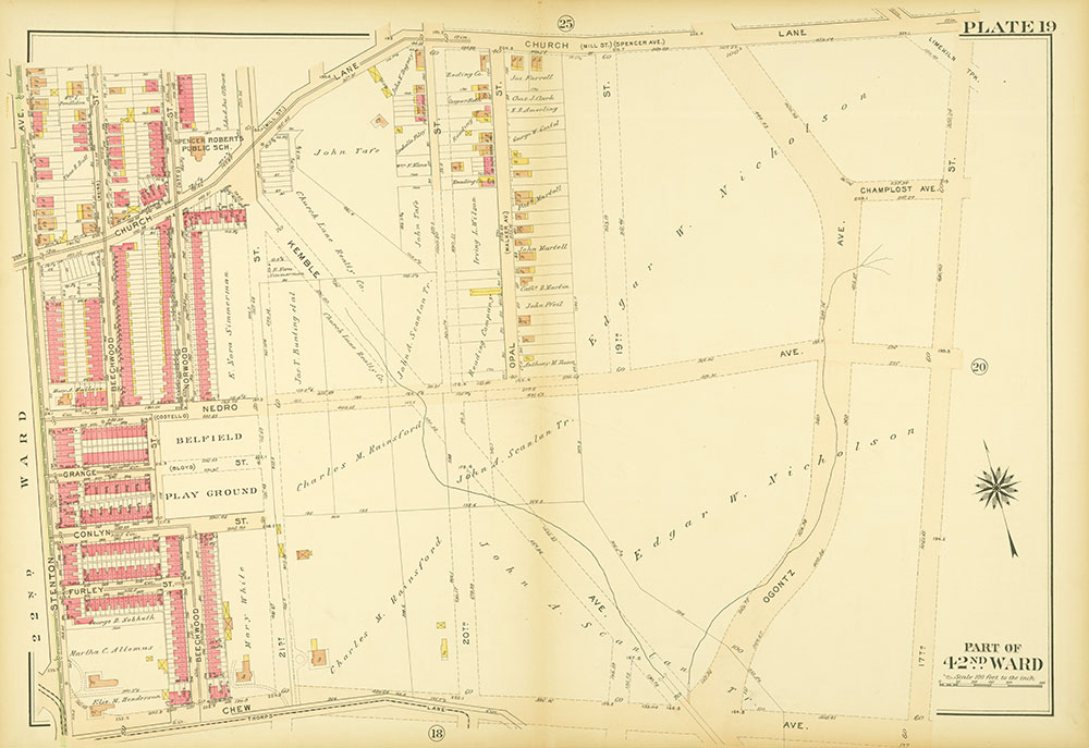 Atlas of the City of Philadelphia, 42nd Ward, Plate 19