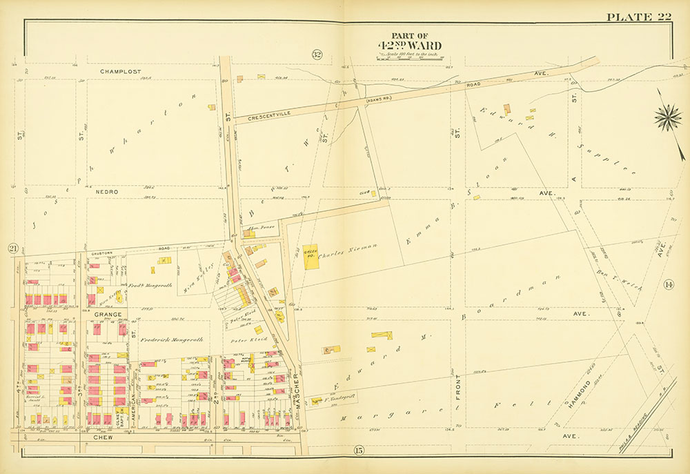 Atlas of the City of Philadelphia, 42nd Ward, Plate 22