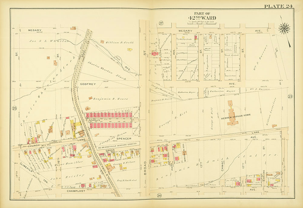 Atlas of the City of Philadelphia, 42nd Ward, Plate 24