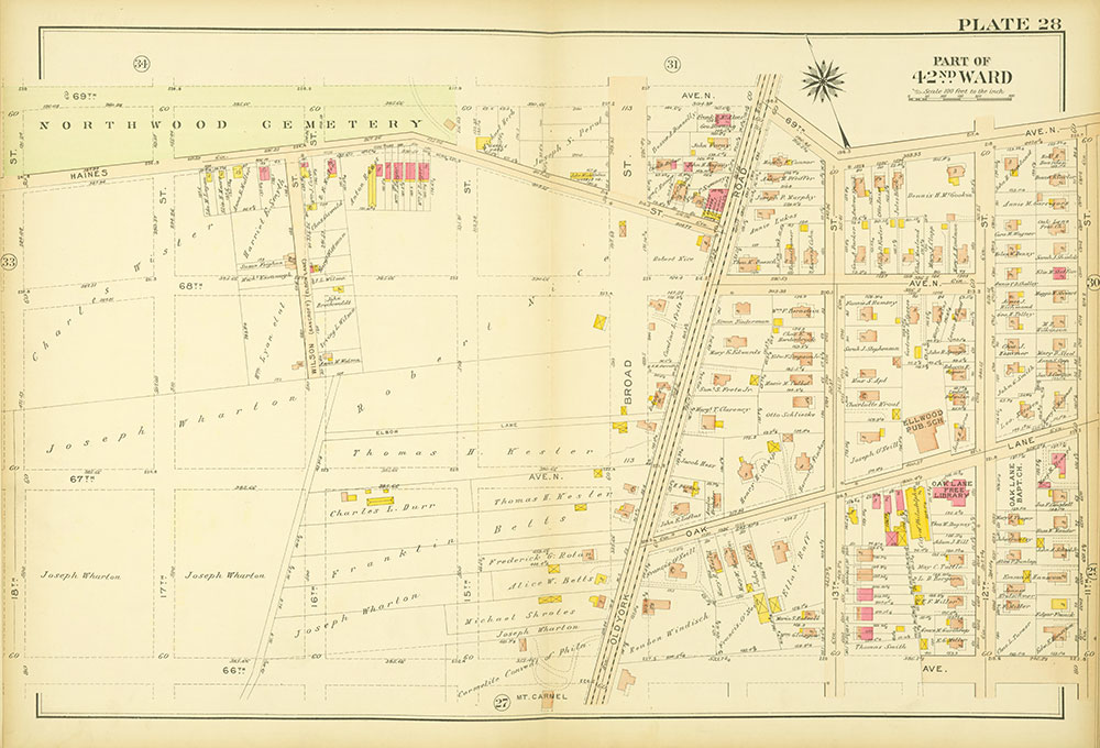 Atlas of the City of Philadelphia, 42nd Ward, Plate 28