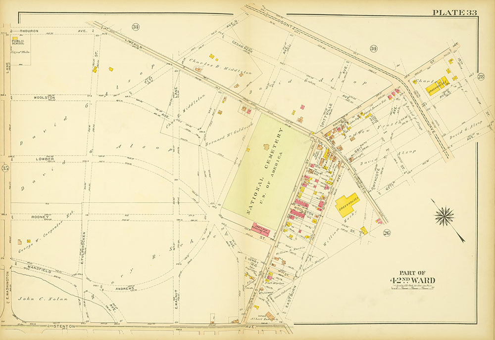 Atlas of the City of Philadelphia, 42nd Ward, Plate 33
