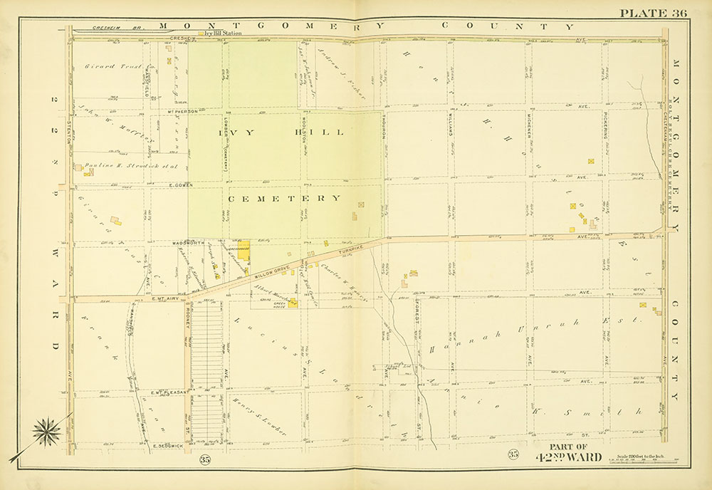Atlas of the City of Philadelphia, 42nd Ward, Plate 36