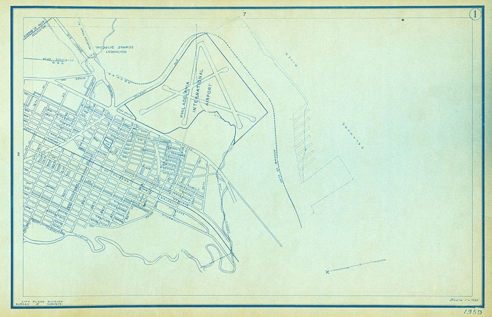 Philadelphia Street Map, 1959, Plate 1
