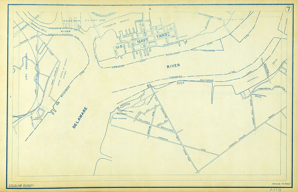 Philadelphia Street Map, 1959, Plate 7