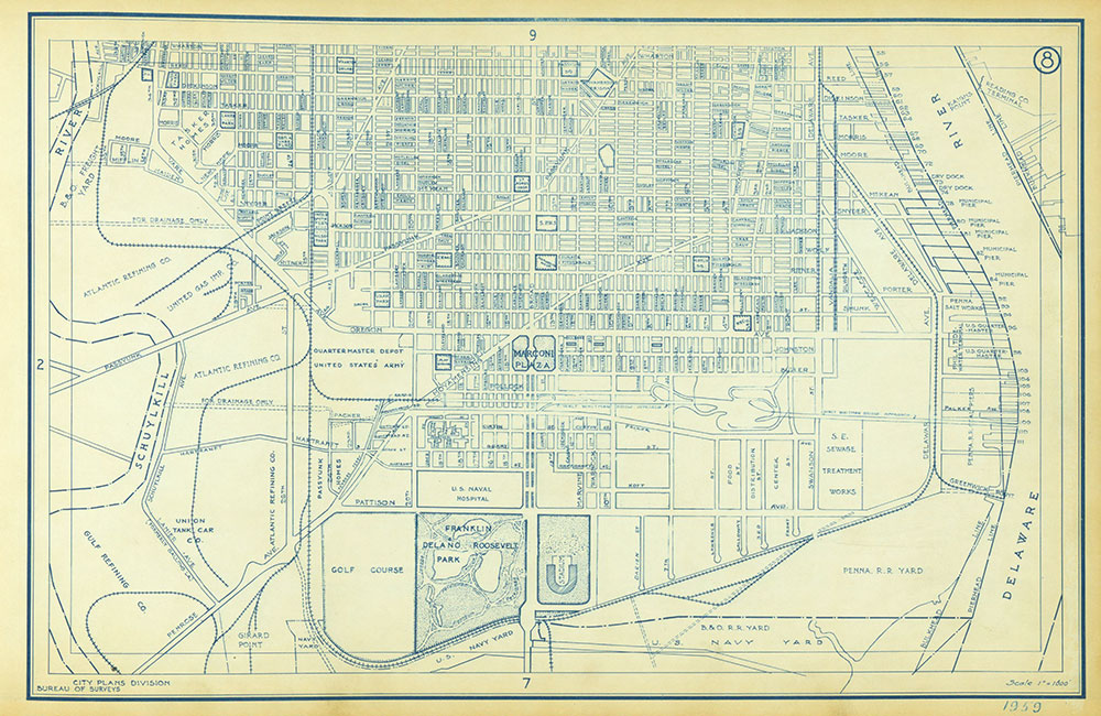 Philadelphia Street Map, 1959, Plate 8