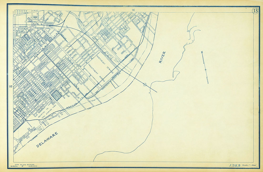 Philadelphia Street Map, 1959, Plate 13
